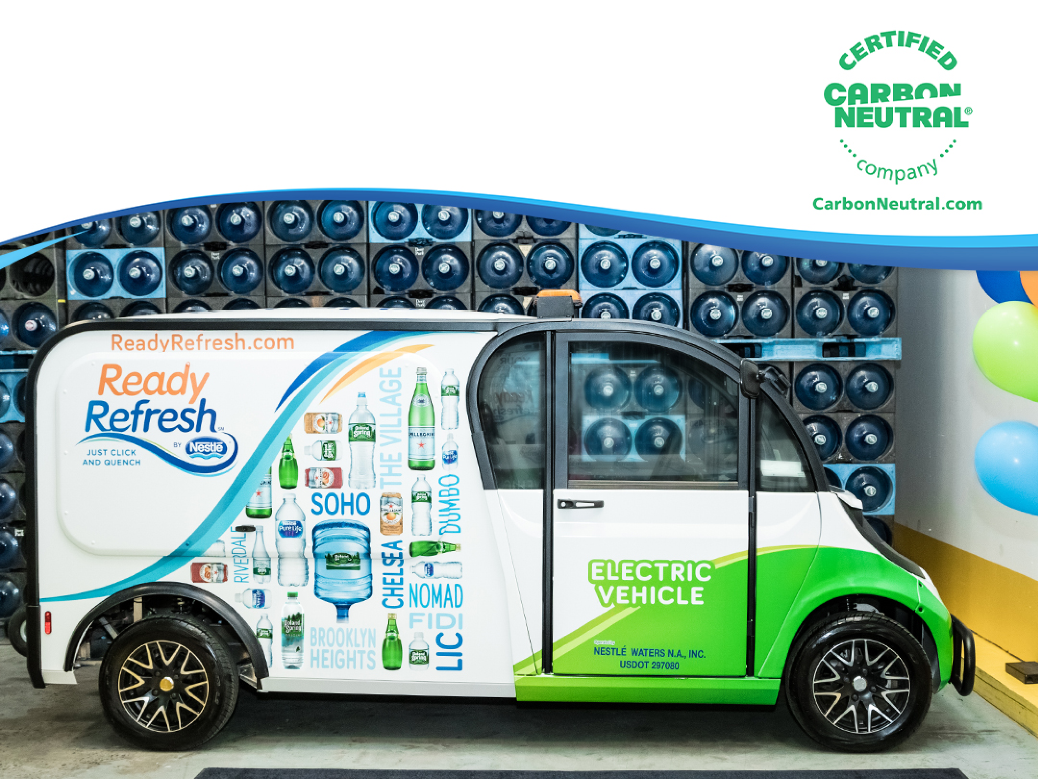 Nestlé Waters North America beverage delivery arm reaches carbon neutrality